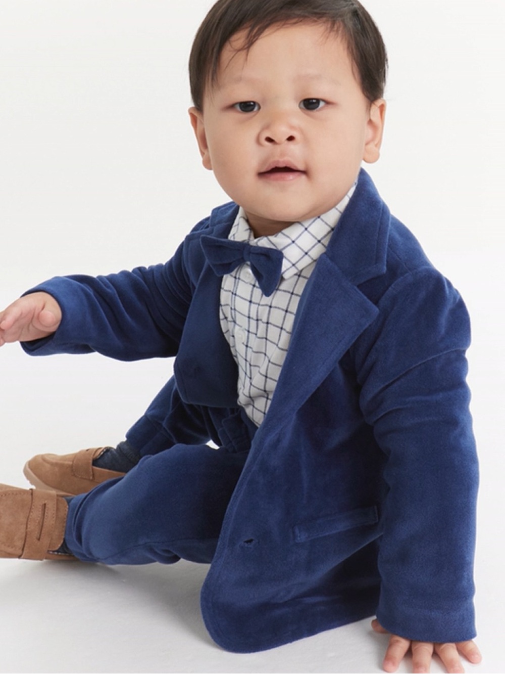 First Impressions baby boy Velour Blazer
